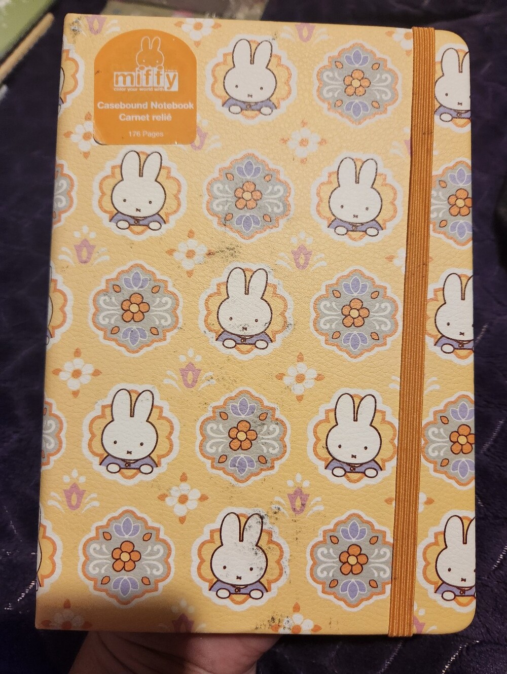 Miffy Yellow Themed Hard Back Journal.  New And Cute.